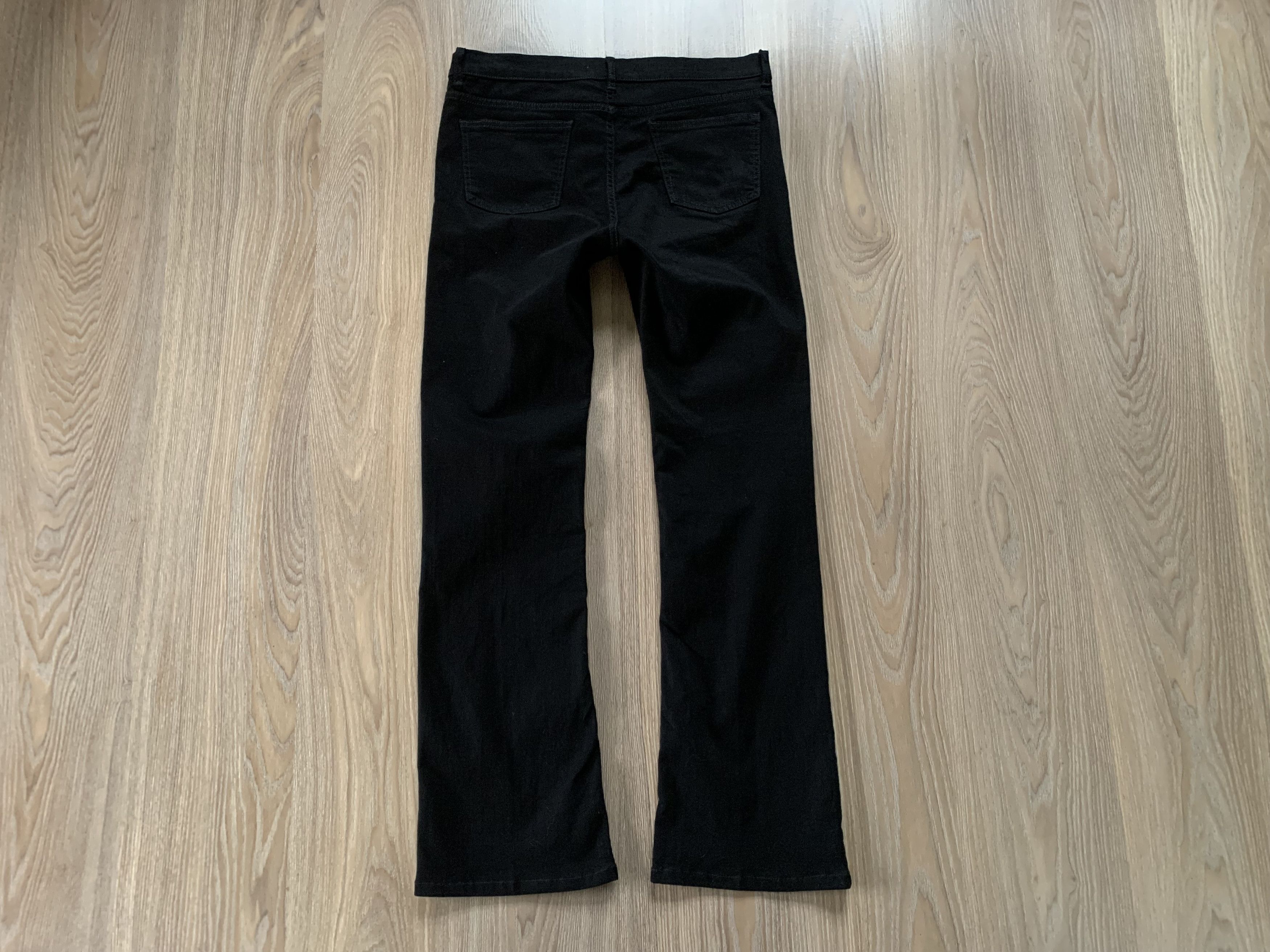 LK Bennett × Vintage LK Bennett London TR Dana Black Bell Bottom Stretch Jeans Size 32" / US 10 / IT 46 - 3 Thumbnail