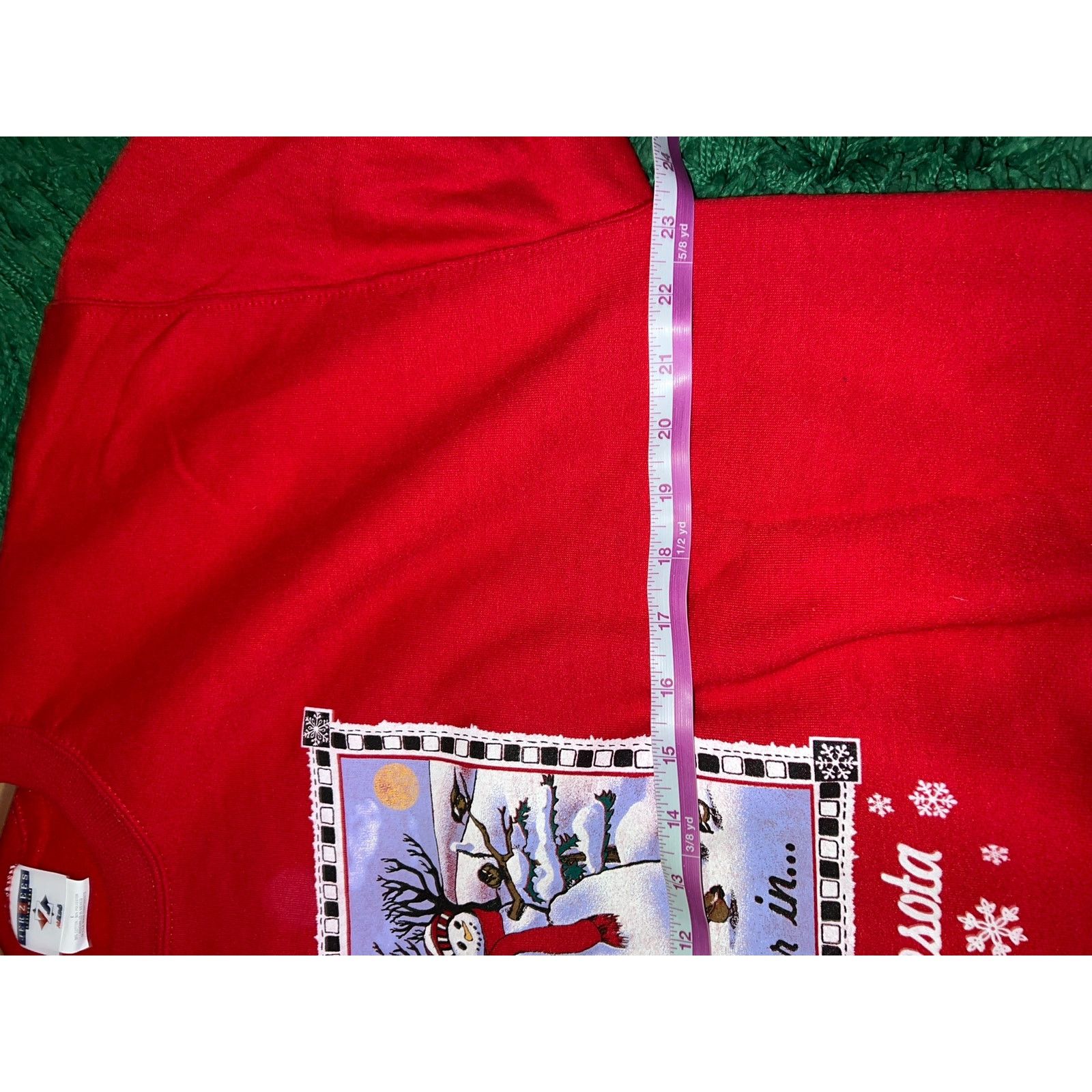 Jerzees Vintage Minnesota Sweatshirt Christmas Crewneck 90s VTG L Size US L / EU 52-54 / 3 - 9 Thumbnail