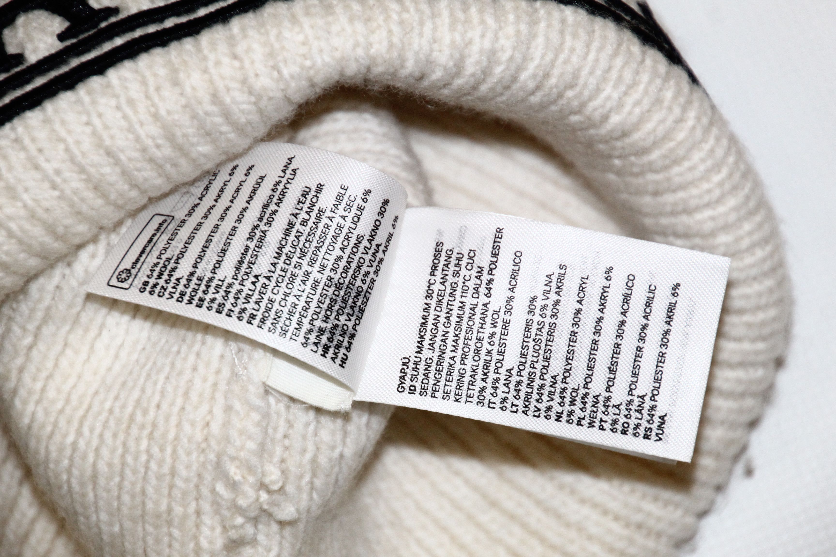 Pringle Of Scotland Pringle Of Scotland x H&M Pringle Logo Embroid Beanie Hat Size ONE SIZE - 6 Thumbnail