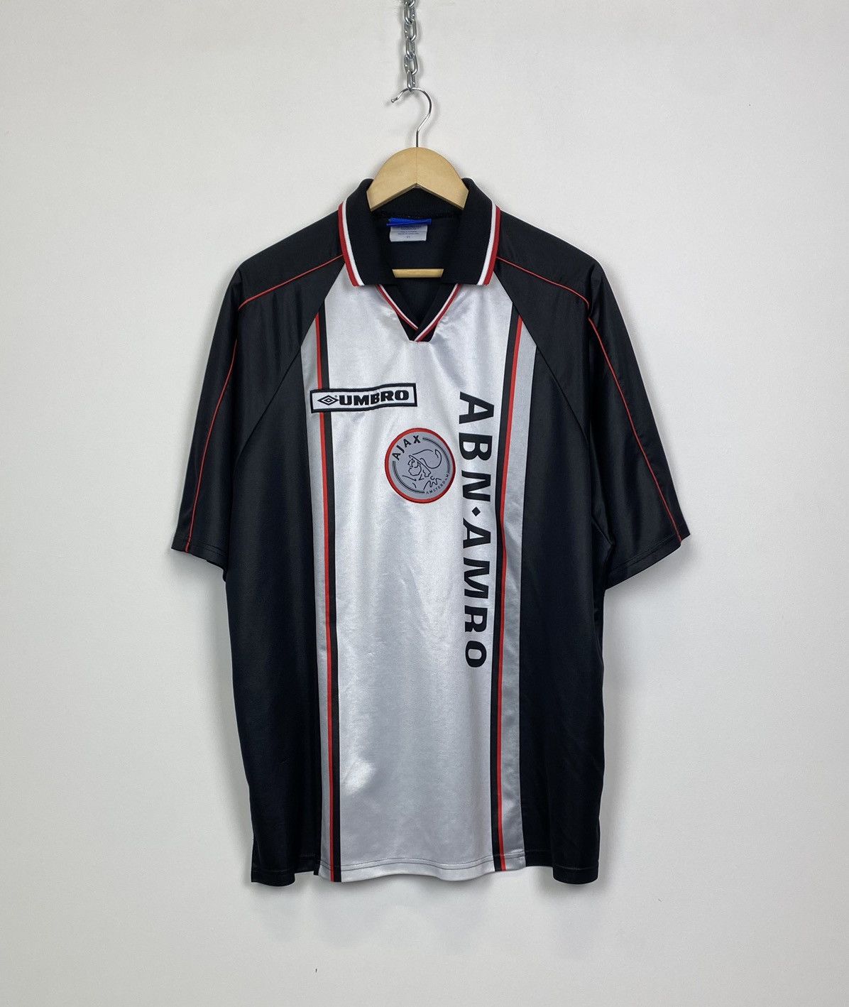 Umbro Vintage Ajax Amsterdam 1998-1999 Umbro Jersey Kit Shirt Rare Size US XXL / EU 58 / 5 - 1 Thumbnail