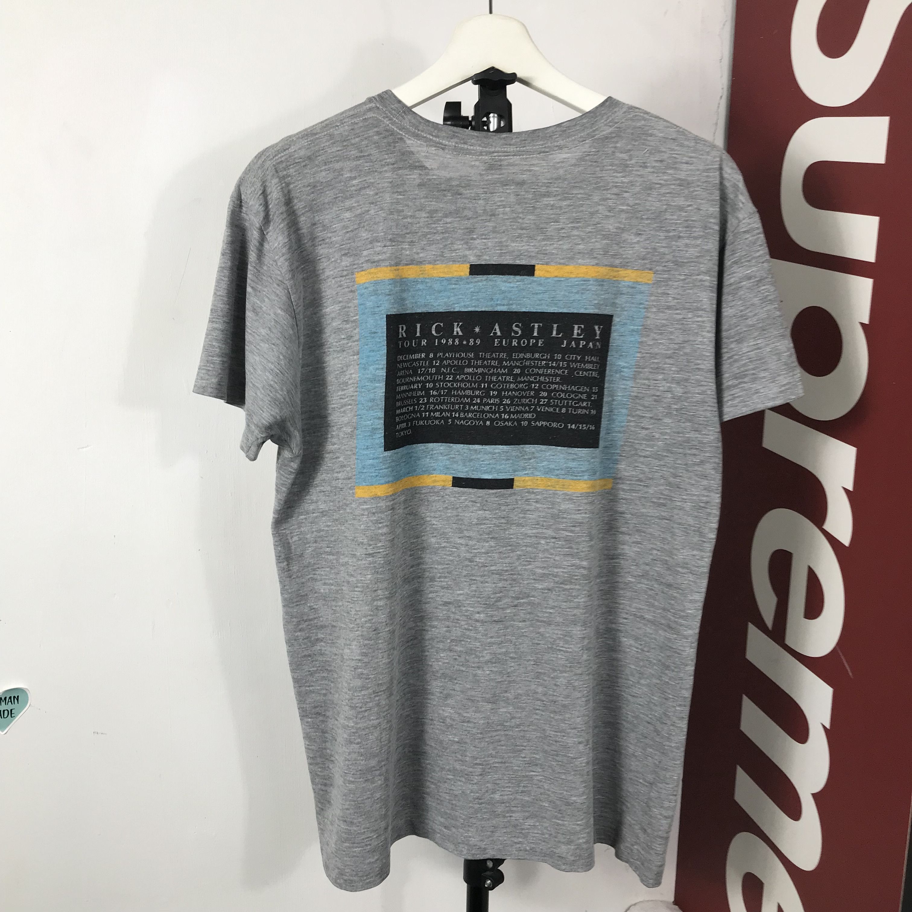 Band Tees Vintage 80s RICK ASTLEY Pop New Wave Tour Tee Size US M / EU 48-50 / 2 - 2 Thumbnail