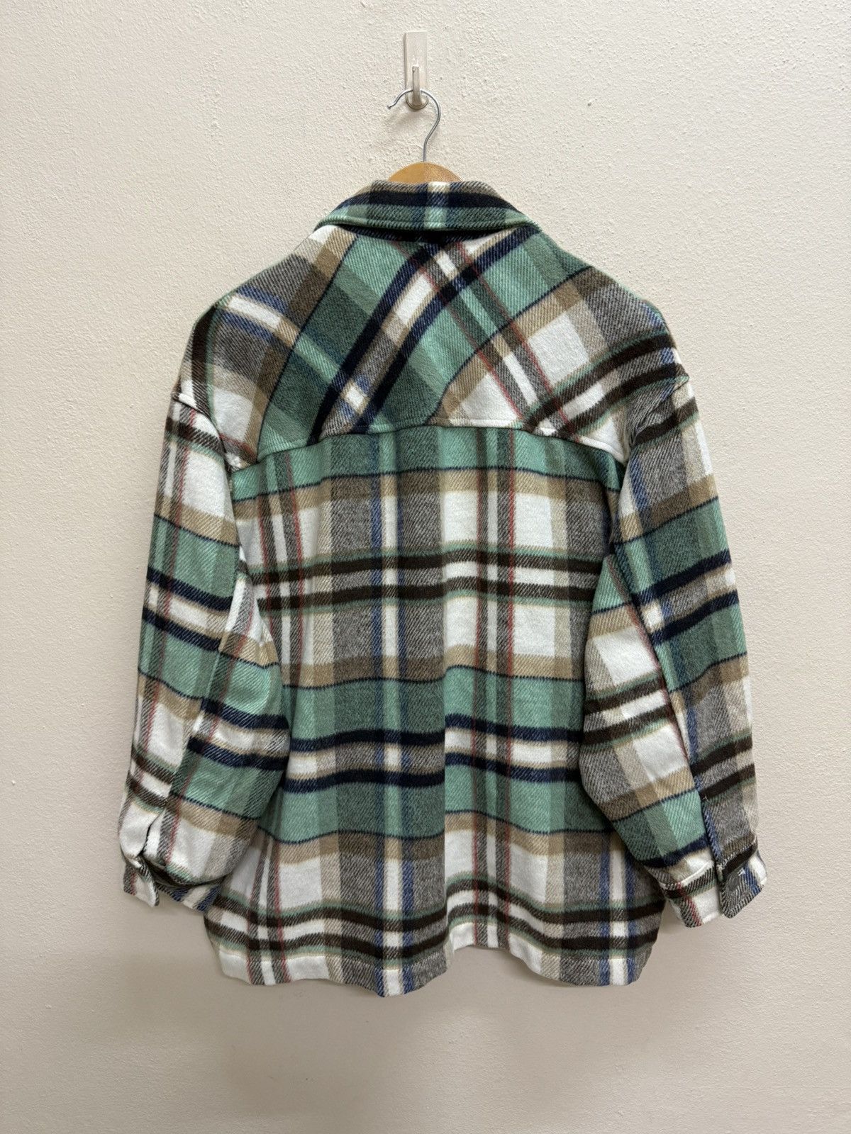 Designer × Japanese Brand × Zara Zara Plaid Flannel Button Up Baggy Jacket Size L / US 10 / IT 46 - 13 Thumbnail