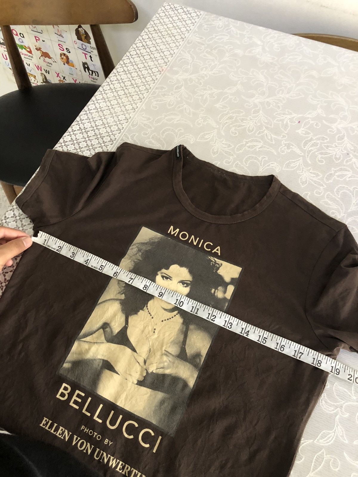 Dolce & Gabbana Vintage Dolce & Gabbana Monica Belluci Faded Sexy Printed Size L / US 10 / IT 46 - 12 Thumbnail