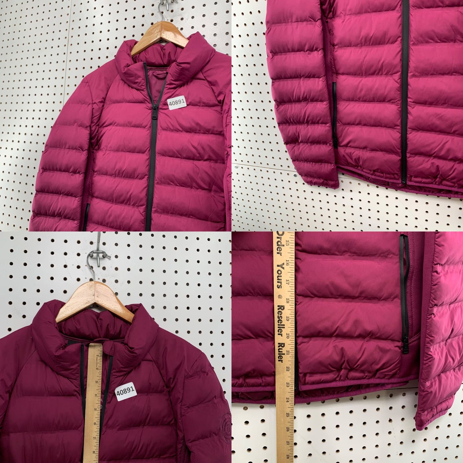 Vintage Bernardo Jacket Womens M Pink Puffer Fuchsia Recycled 5x24 Size M / US 6-8 / IT 42-44 - 8 Thumbnail