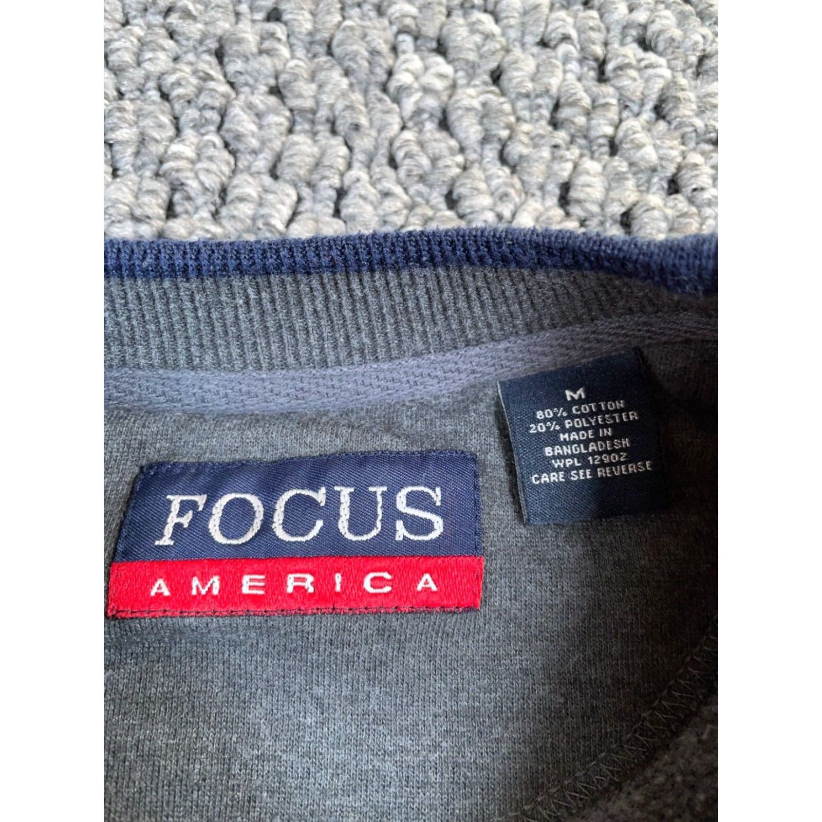 Vintage VTG Yes Embroidered Golf World Tour Sweatshirt Adult Medium Dark Gray Crewneck Men's Focus Brand Size US M / EU 48-50 / 2 - 3 Thumbnail