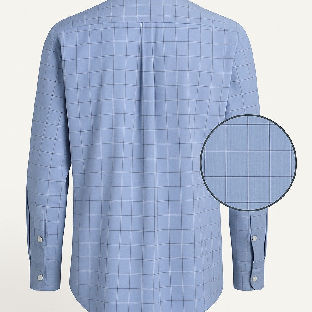 Izod IZOD Classic Fit Blue Grid Button-Down Shirt XL Size US XL / EU 56 / 4 - 2 Thumbnail