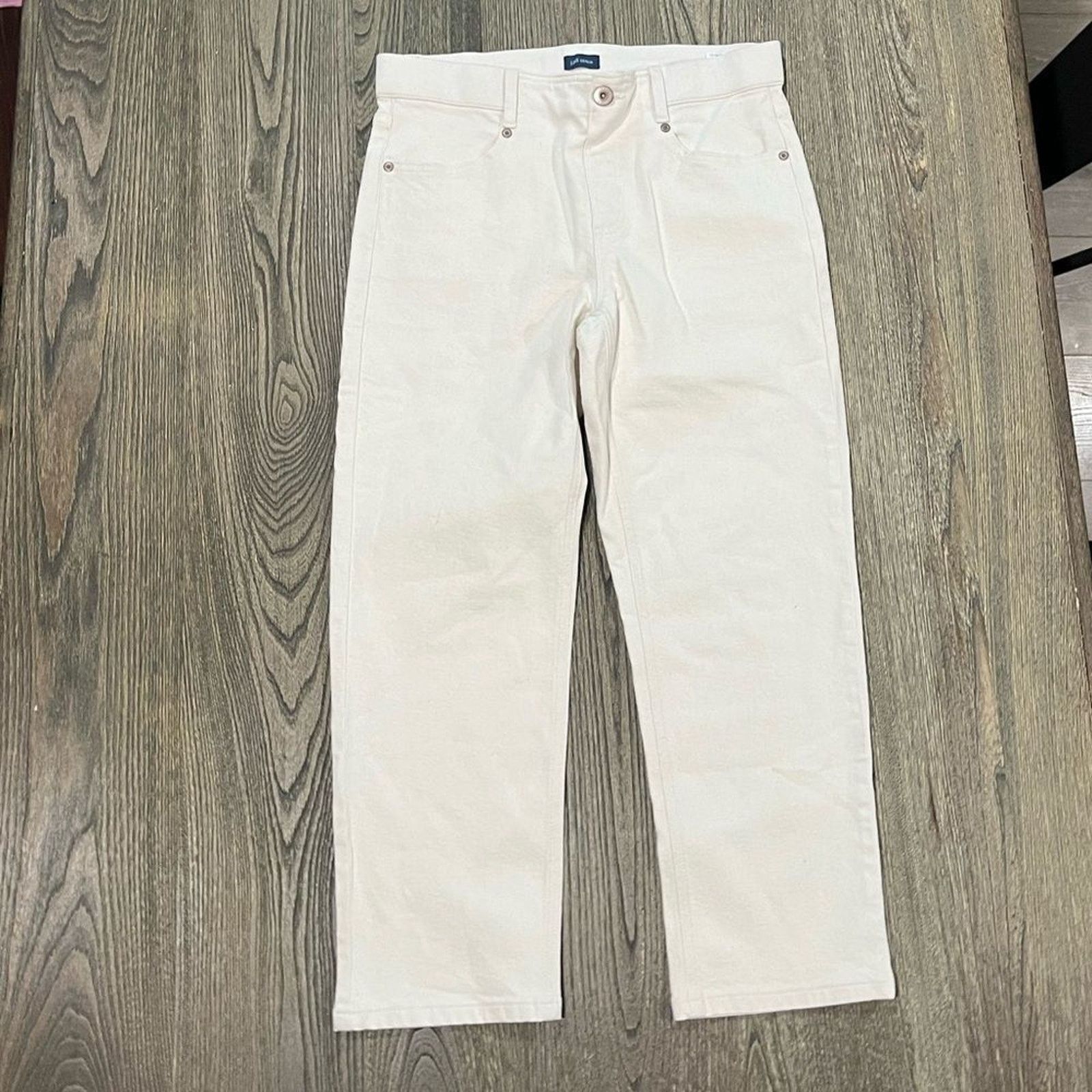 Vintage NWOT J.Jill Denim Straight Leg Jeans Mid Rise Fly Size 8 Size 30" / US 8 / IT 44 - 1 Thumbnail