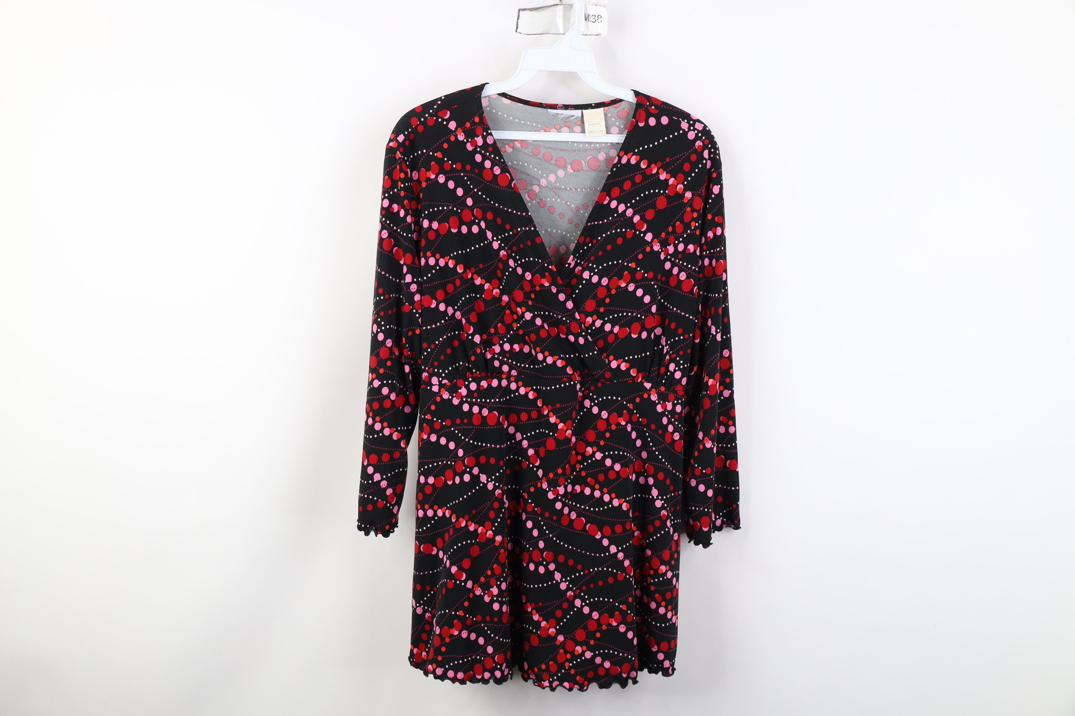 Vintage Vintage 90s Y2K Babydoll Polka Dot Ruffled Shirt Top USA Size M / US 6-8 / IT 42-44 - 1 Thumbnail