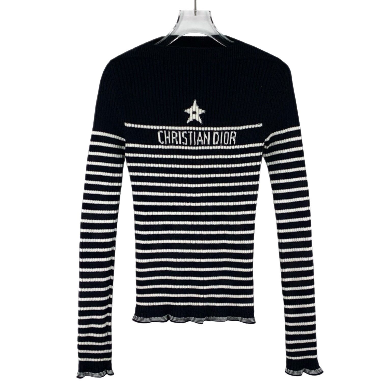 Dior Dior Striped Intarsia Logo Sweater FR 36 Size XS / US 0-2 / IT 36-38 - 1 Thumbnail