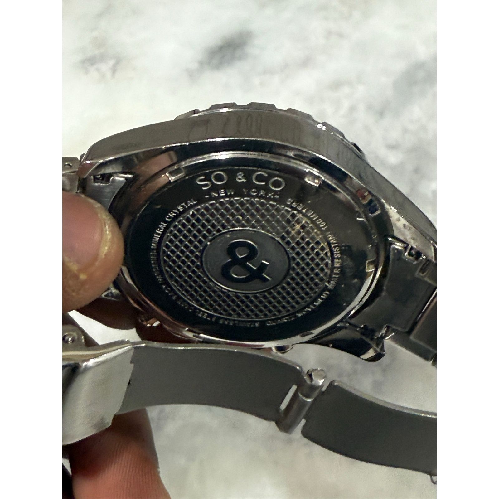 Other SO&CO New York Men’s Blue Dial Watch Stainless Steel Size ONE SIZE - 3 Thumbnail
