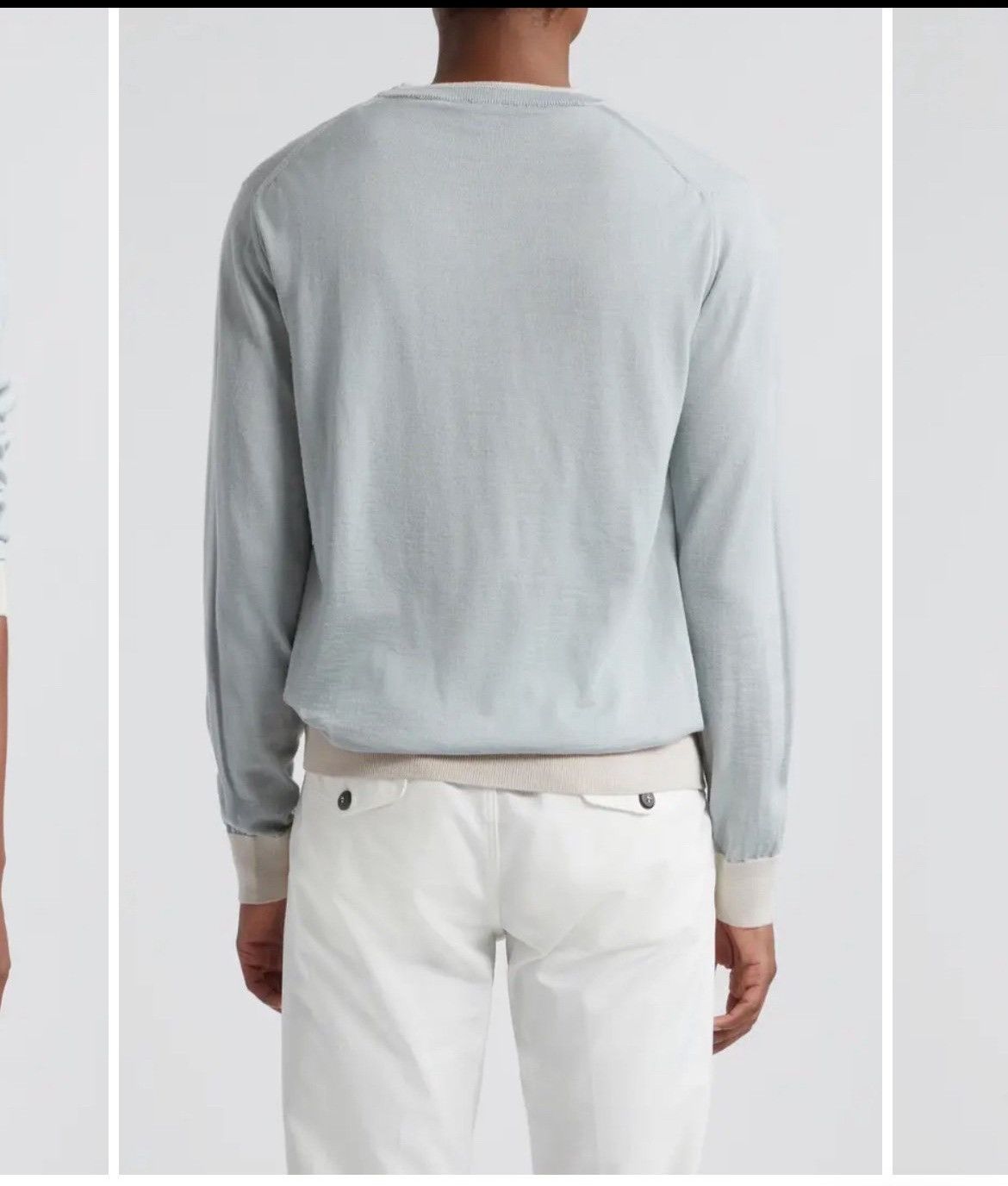 Eleventy Merino Wool & Silk Crewneck Sweater Size US S / EU 44-46 / 1 - 2 Thumbnail