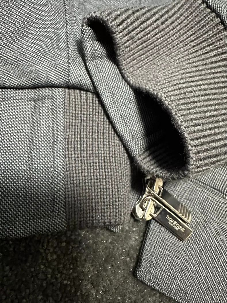 Thom Browne Thom Browne Medium gray dark four-bar baseball suit jacket Size US M / EU 48-50 / 2 - 5 Thumbnail