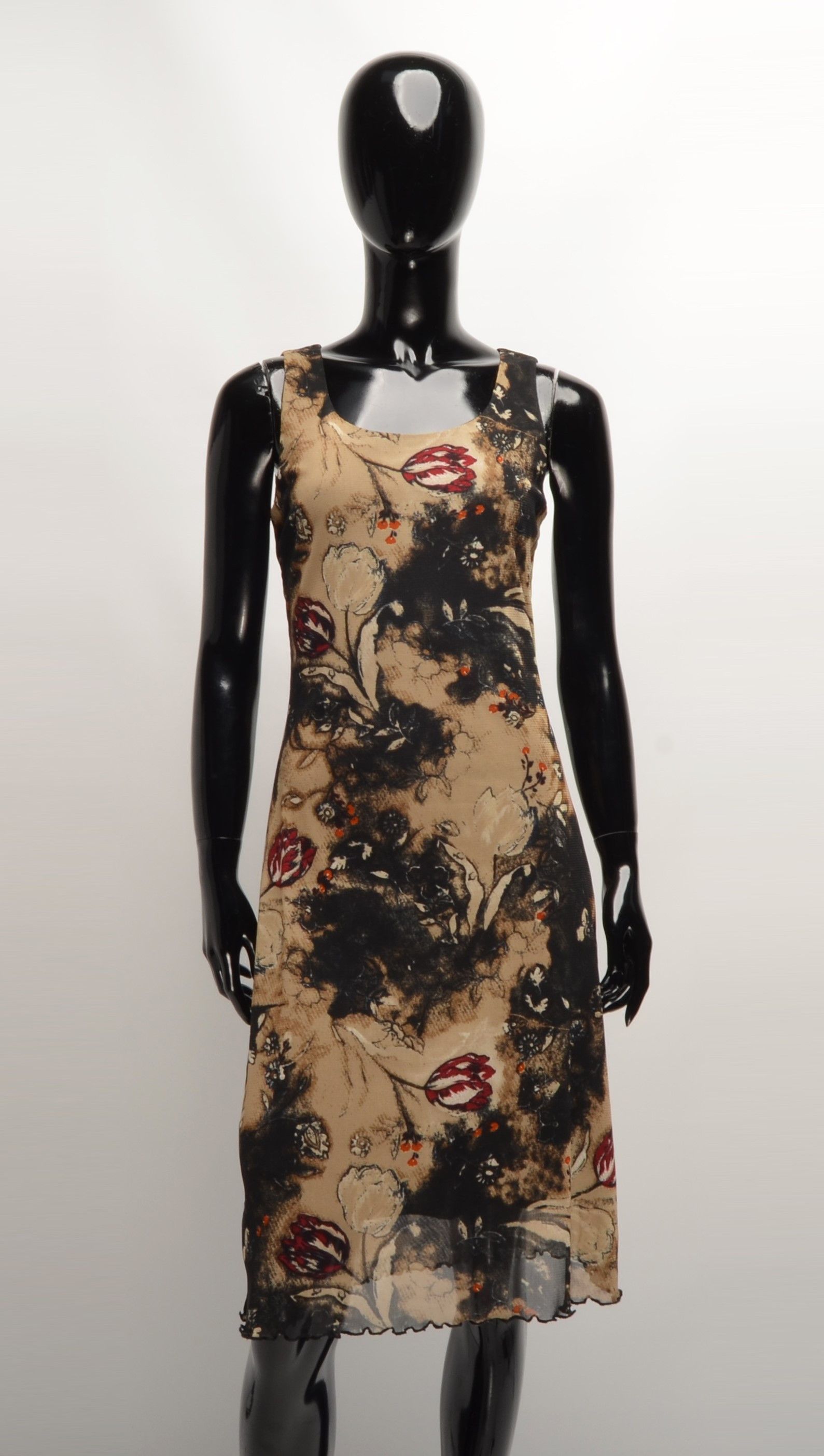 Vintage Vintage Street One Y2K Floral Mesh Bodycon Dress Size M / US 6-8 / IT 42-44 - 1 Thumbnail