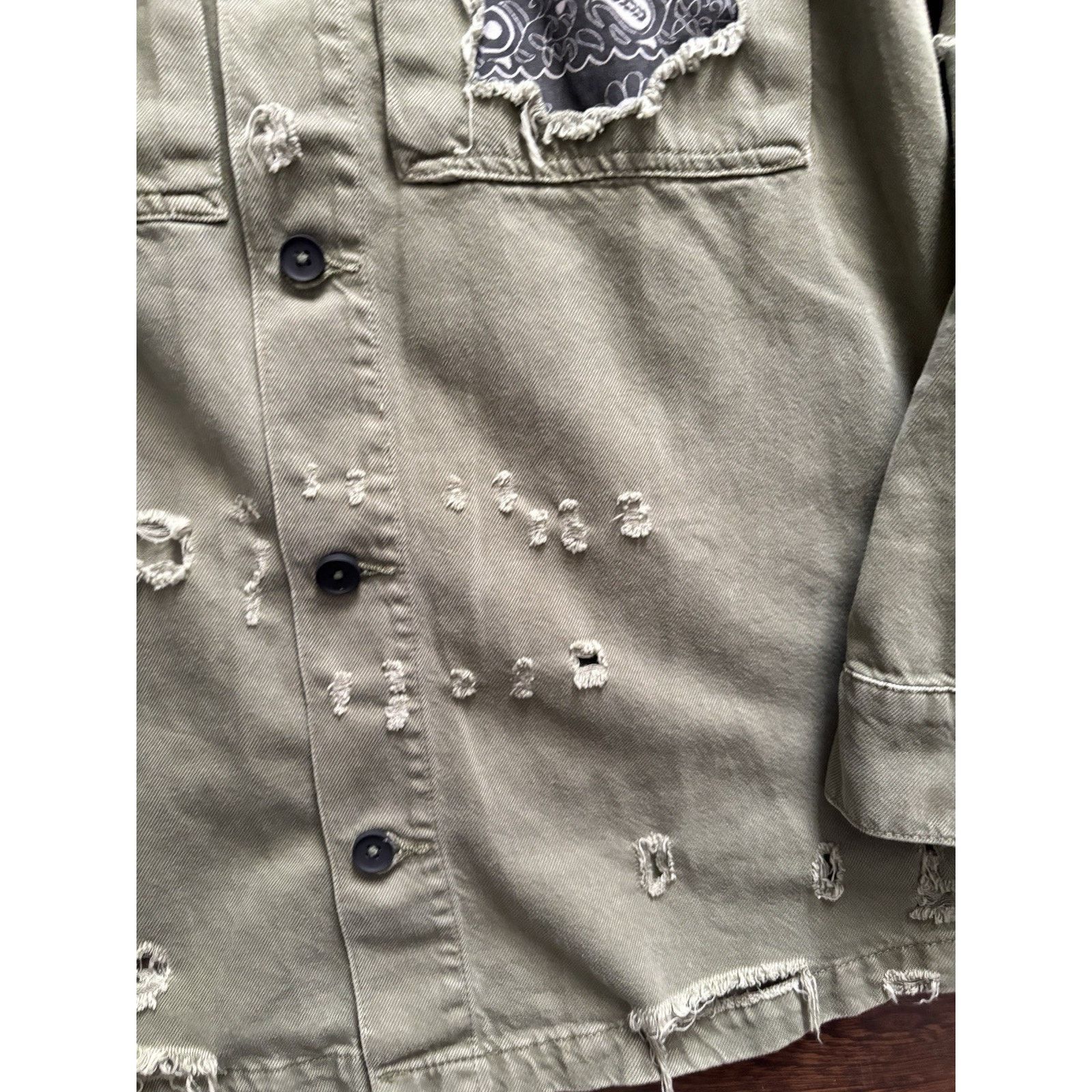 Zara 2017Zara Guns N Roses Military Utility Jacket Distressed S Size S / US 4 / IT 40 - 6 Thumbnail