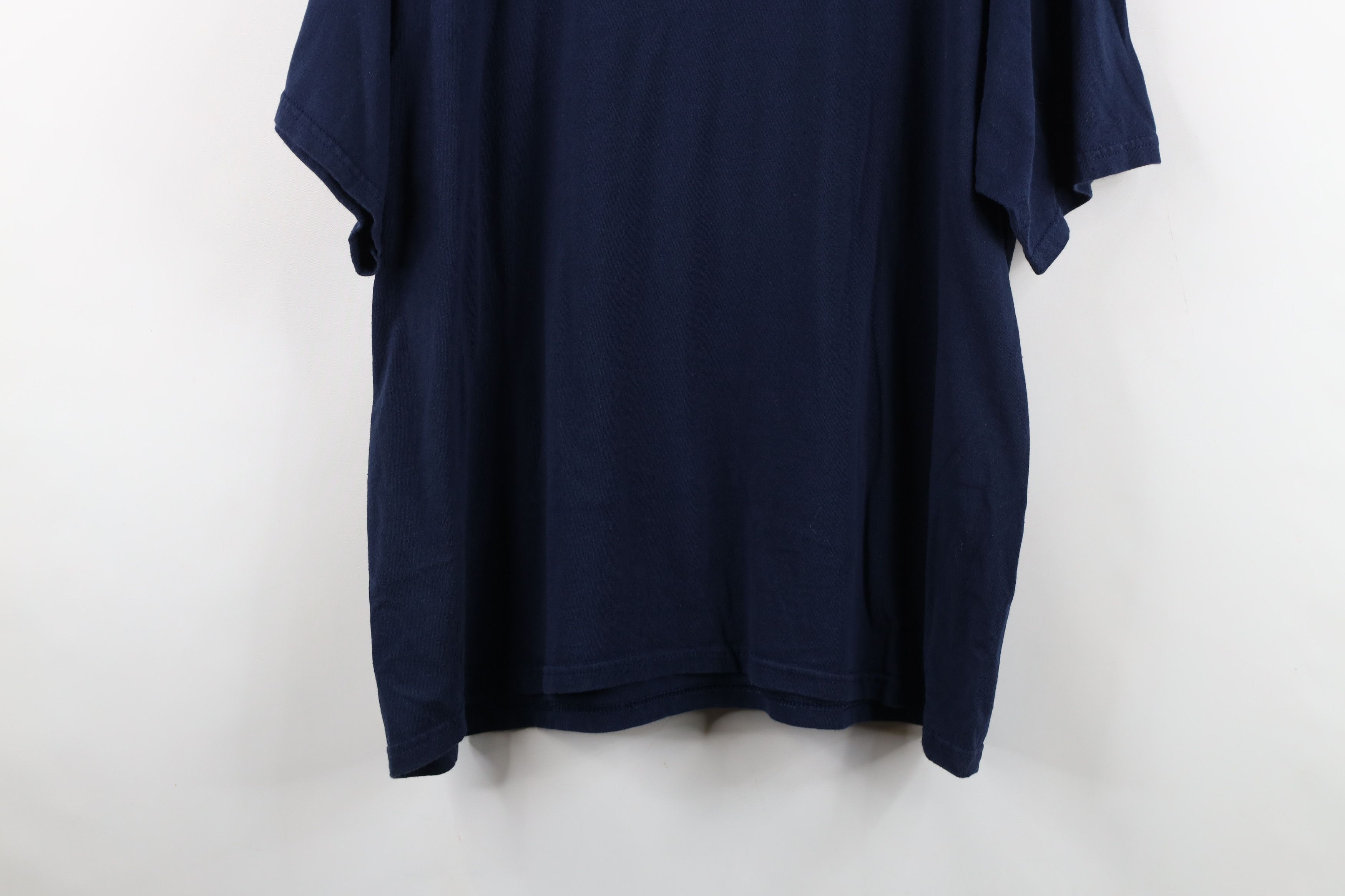 Vintage Vintage 90s Y2K 105 FM Radio Short Sleeve T-Shirt Navy Blue Size US XL / EU 56 / 4 - 14 Thumbnail
