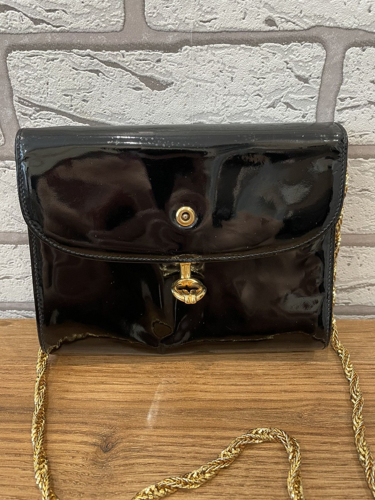 Gucci Gucci Shoulder Bag Small Dark Blue Leather Size ONE SIZE - 4 Thumbnail