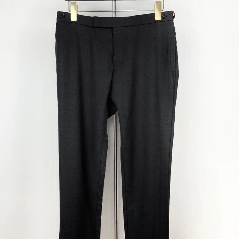 Thom Browne Thom Browne Classic Dark Gray Wool Casual Pants 0089 Size US 38 / EU 54 - 1 Thumbnail