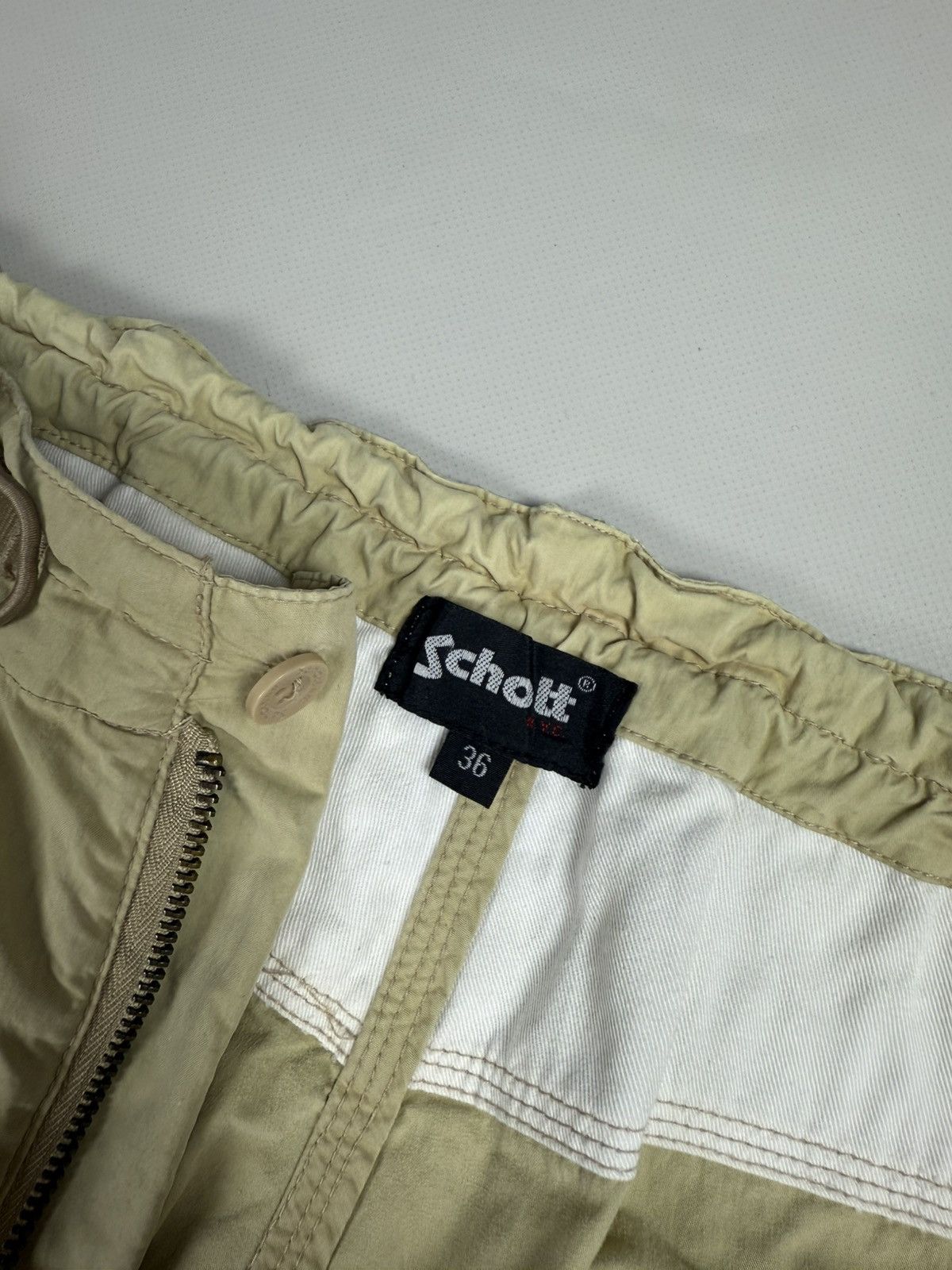 Schott × Vintage Schott NYC Vintage Military Style Parachute Pants Trousers Size US 36 / EU 52 - 13 Thumbnail