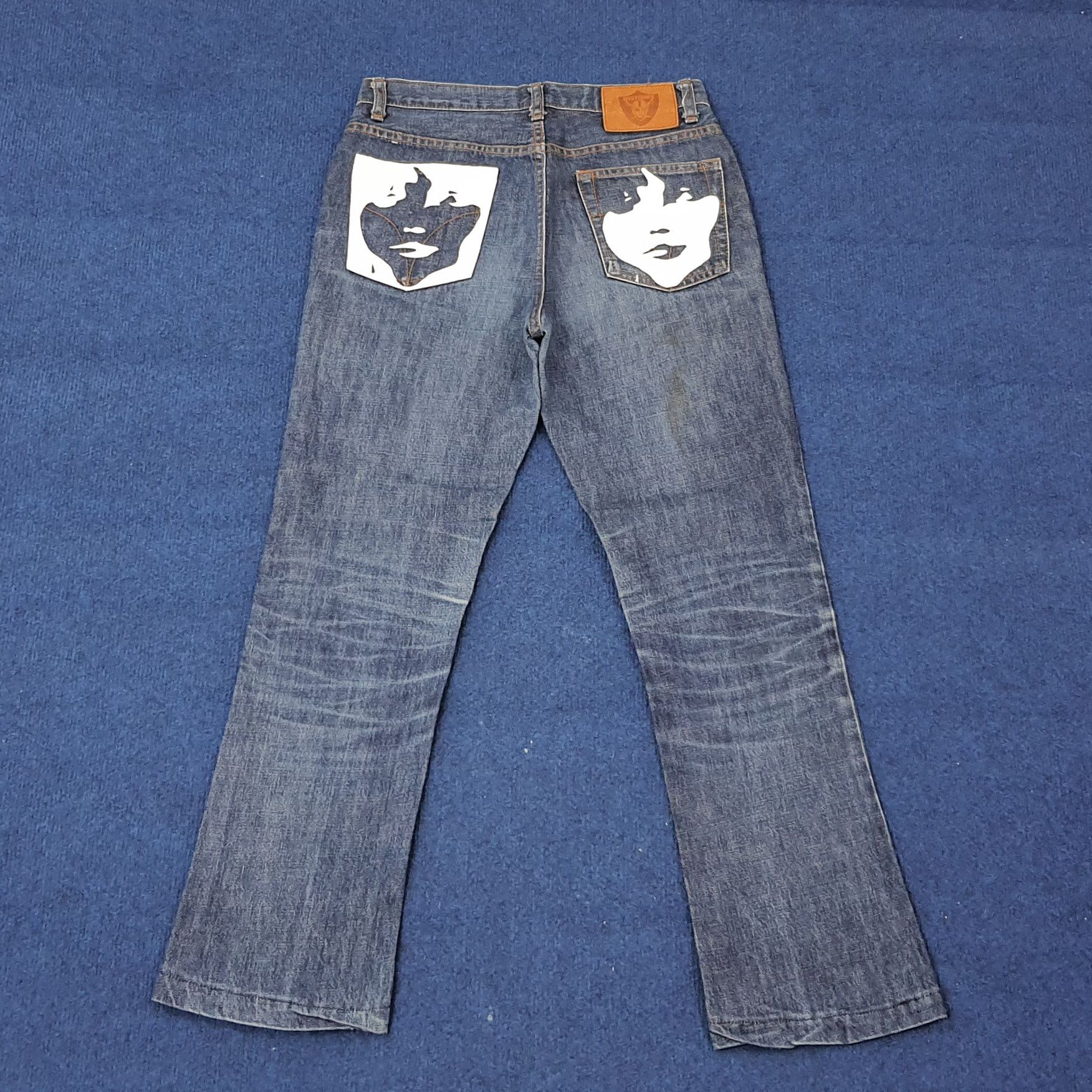 Hysteric Glamour Vintage Hysterics Raiders Japan Custom Logo Jeans C252N14 Size US 27 - 1 Thumbnail