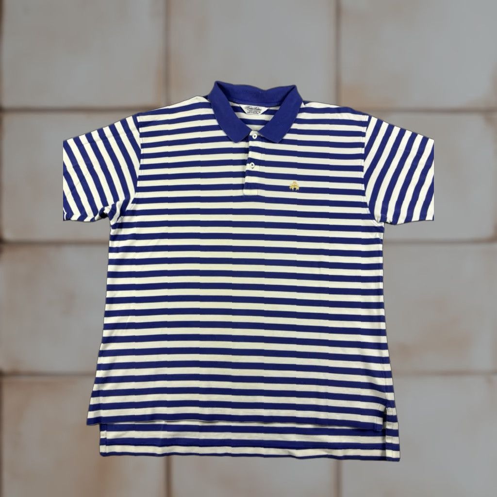 VINTAGE Brooks Brothers Polo Shirt Mens XL Striped Short Sleeve Golden Fleece LOT OF 2