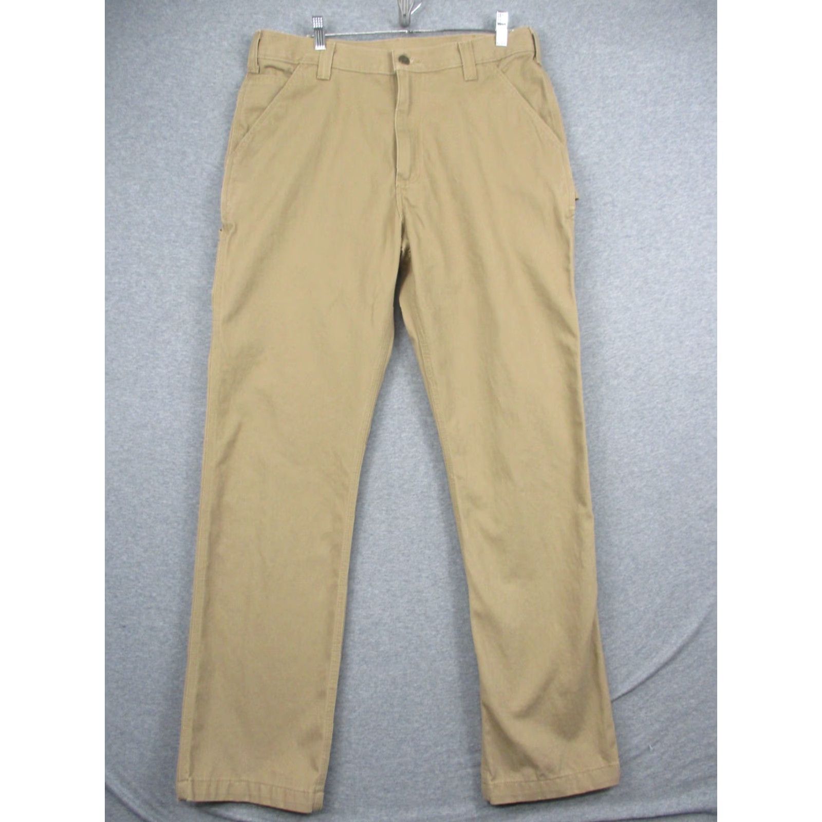 Carhartt Carhartt Carpenter Pants 34x33 Men's Brown Duck Canvas Work Utility Pants Regular Straight Brown Duck Canvas Workwear Mens 34x33 Carhartt B324 Size US 34 / EU 50 - 2 Thumbnail