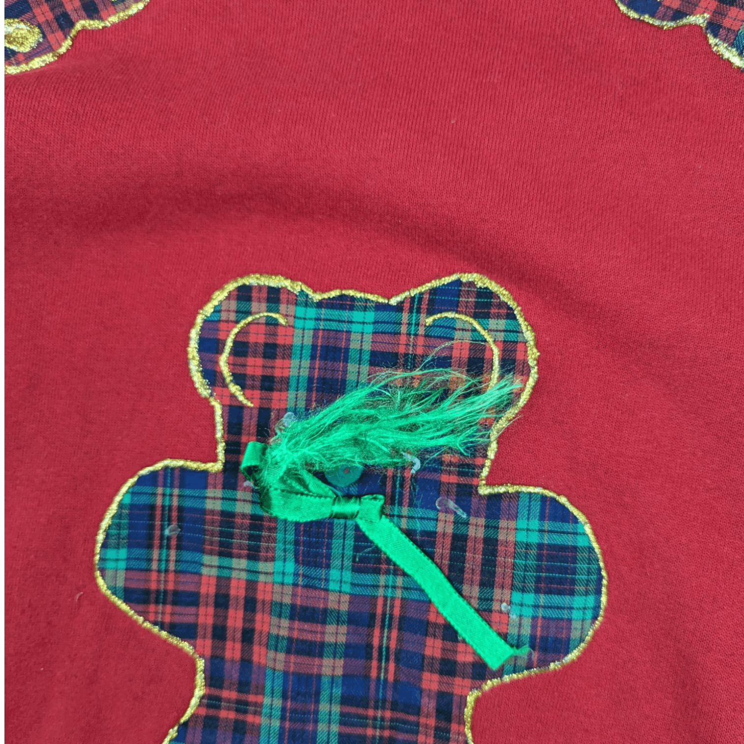 Jerzees Vintage 90's JERZEES Teddy Bear Cute Love Jumper Sweatshirt Size US S / EU 44-46 / 1 - 9 Thumbnail