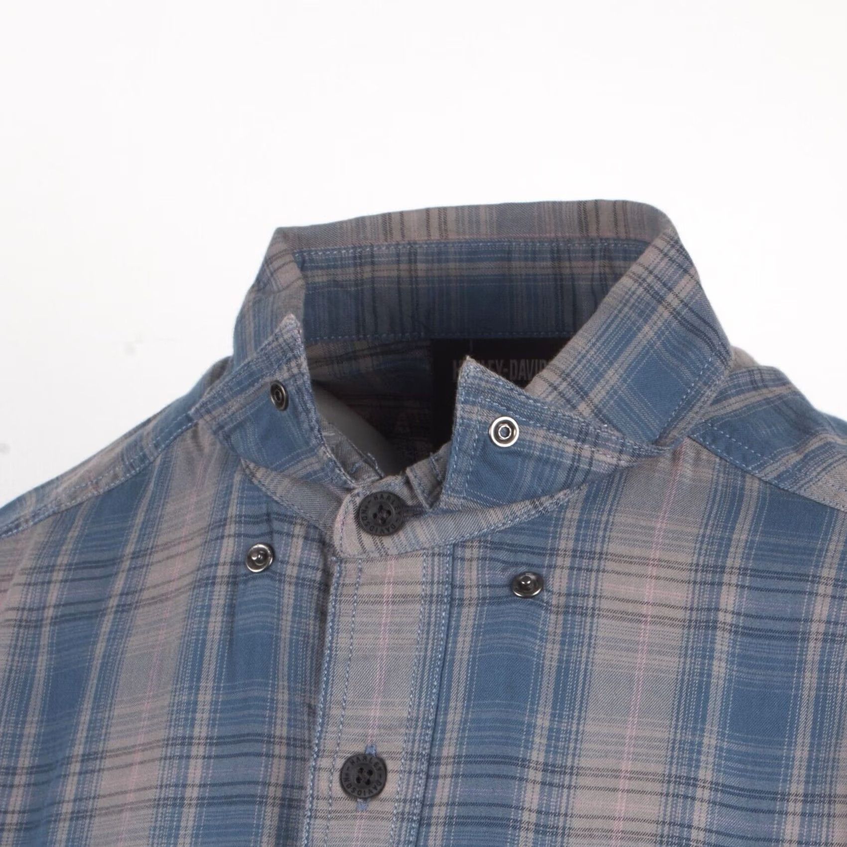 Harley Davidson Harley-Davidson Shirt Mens S Variety Men Blue Grey Plaid Motor Amplifier Woven S38 Size US S / EU 44-46 / 1 - 4 Thumbnail