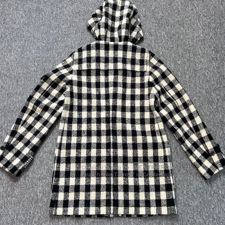 Raf Simons Raf Simons Black and White Plaid Coat Size US M / EU 48-50 / 2 - 3 Thumbnail