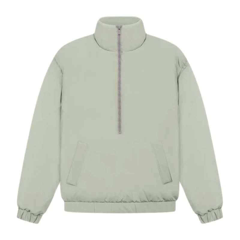 image of Essentials Quilted Pullover Seafoam in White, Men's (Size Large)