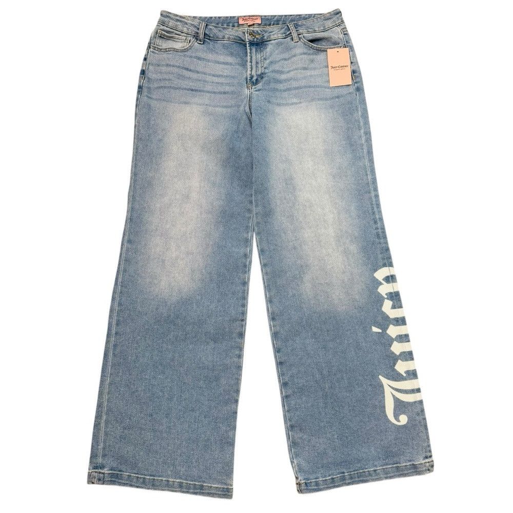 Juicy Couture NWT New Juicy Couture Low Rise Abbot Side Seam Logo Jeans S Size 31" - 2 Thumbnail