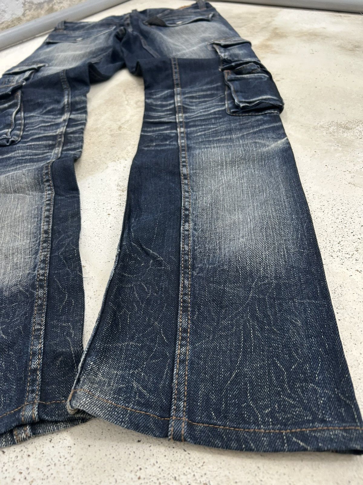 Tornado Mart Nicole Club Men Archive Mud Washed Whiskering Cargo Pocket Size US 30 / EU 46 - 15 Thumbnail
