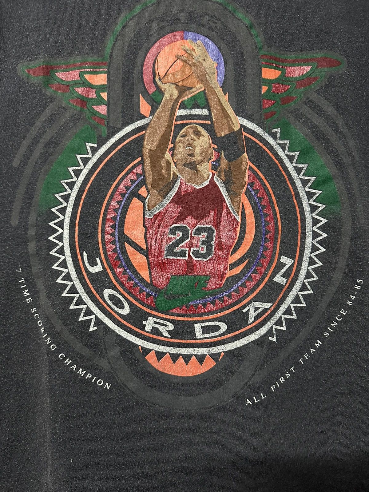Vintage 90s NBA Nike Air Jordan Sun Faded Tee