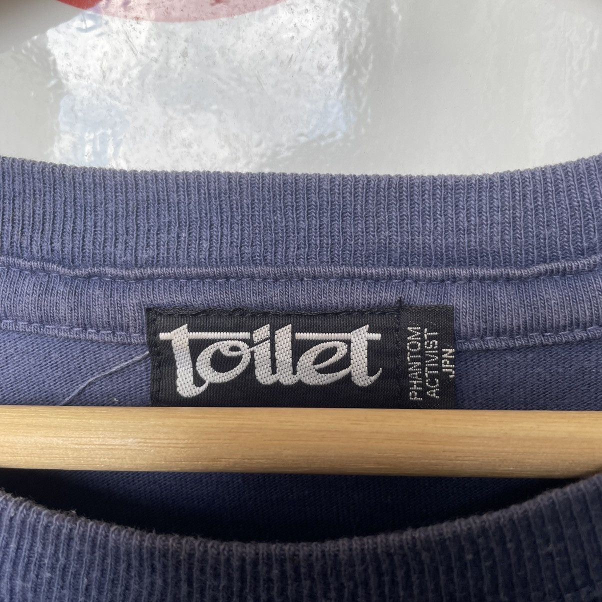 Vintage Thrashed Faded Vintage Japanese Toilet 90s ERD GRUNGE TEE Size US M / EU 48-50 / 2 - 3 Thumbnail