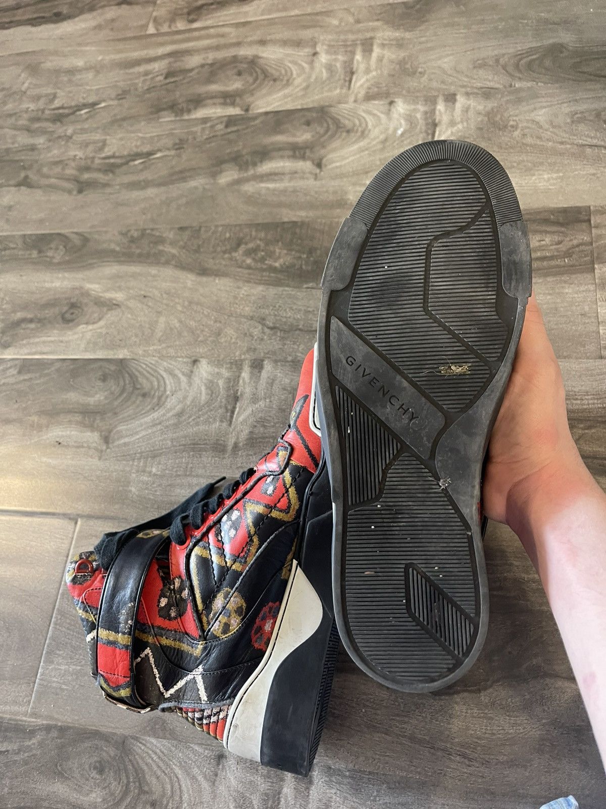 Givenchy Givenchy Tyson Aztec Plaid Hi Tops Riccardo Tisci Era Size US 10.5 / EU 43-44 - 7 Thumbnail
