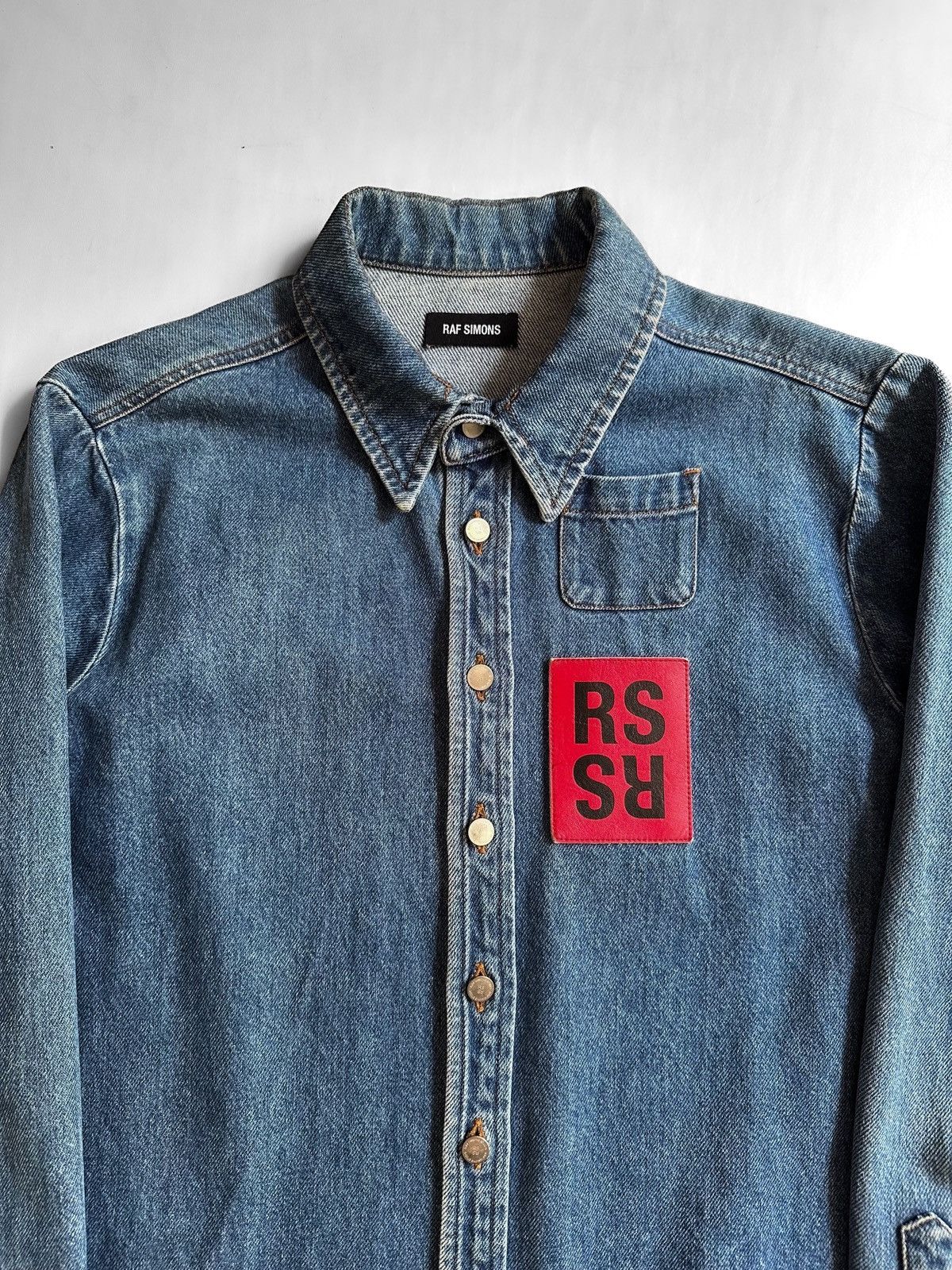 Raf Simons Raf simons patch denim shirt Size US L / EU 52-54 / 3 - 2 Thumbnail