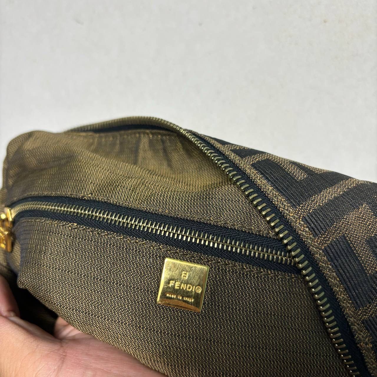 Fendi Vintage Fendi Zucca Canvas Mini Doctor Bag Boxy Handbag 90s Size ONE SIZE - 10 Thumbnail