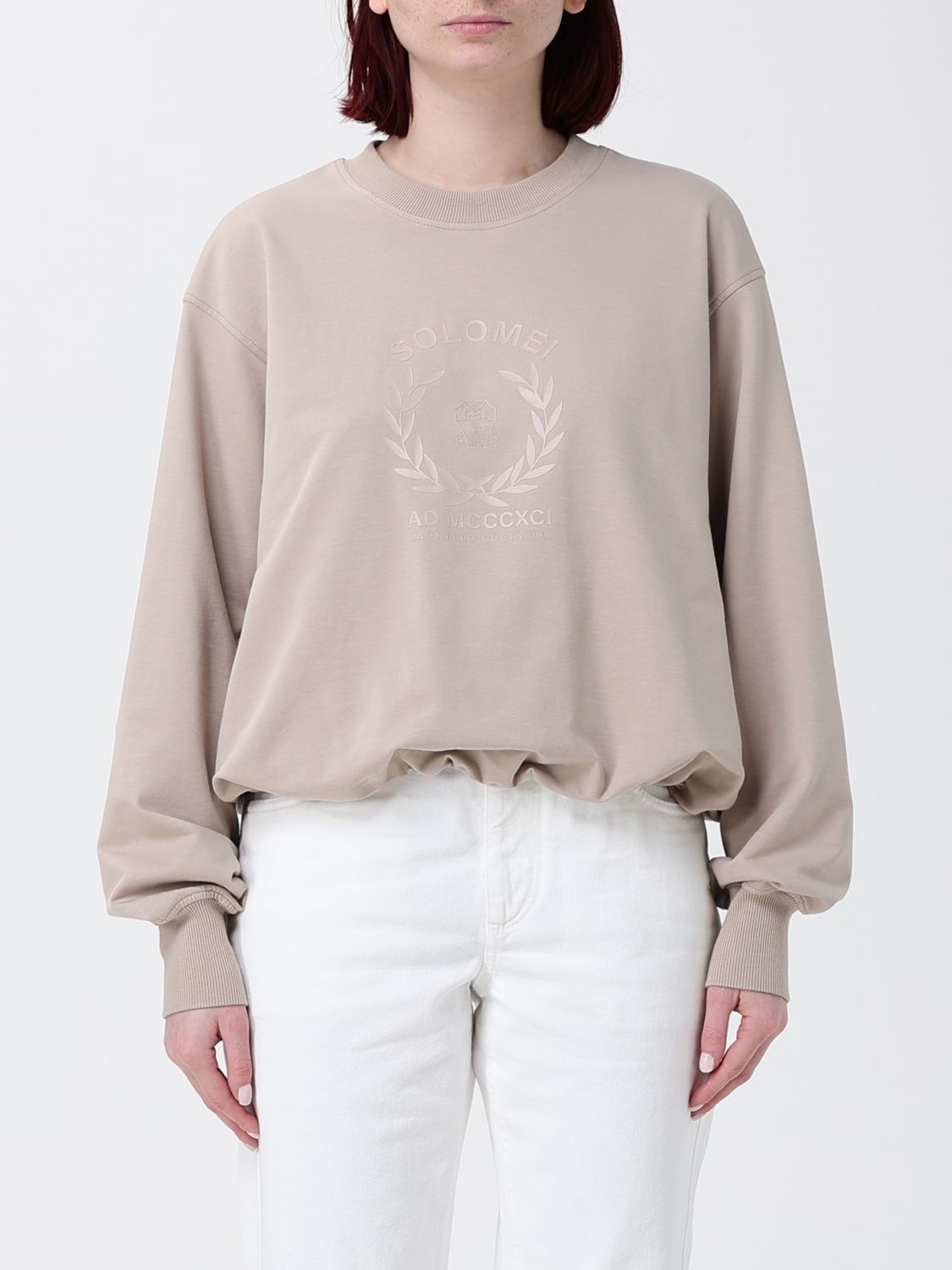Brunello Cucinelli Brunello Cucinelli Sweatshirt Woman Cocoa Size M / US 6-8 / IT 42-44 - 1 Thumbnail