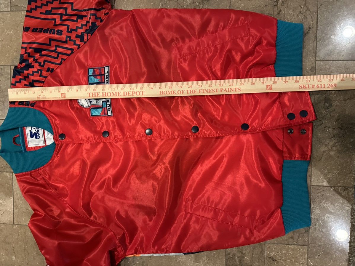 Starter Starter Super Bowl LVII Satin Bomber Jacket XL Size US XL / EU 56 / 4 - 4 Thumbnail
