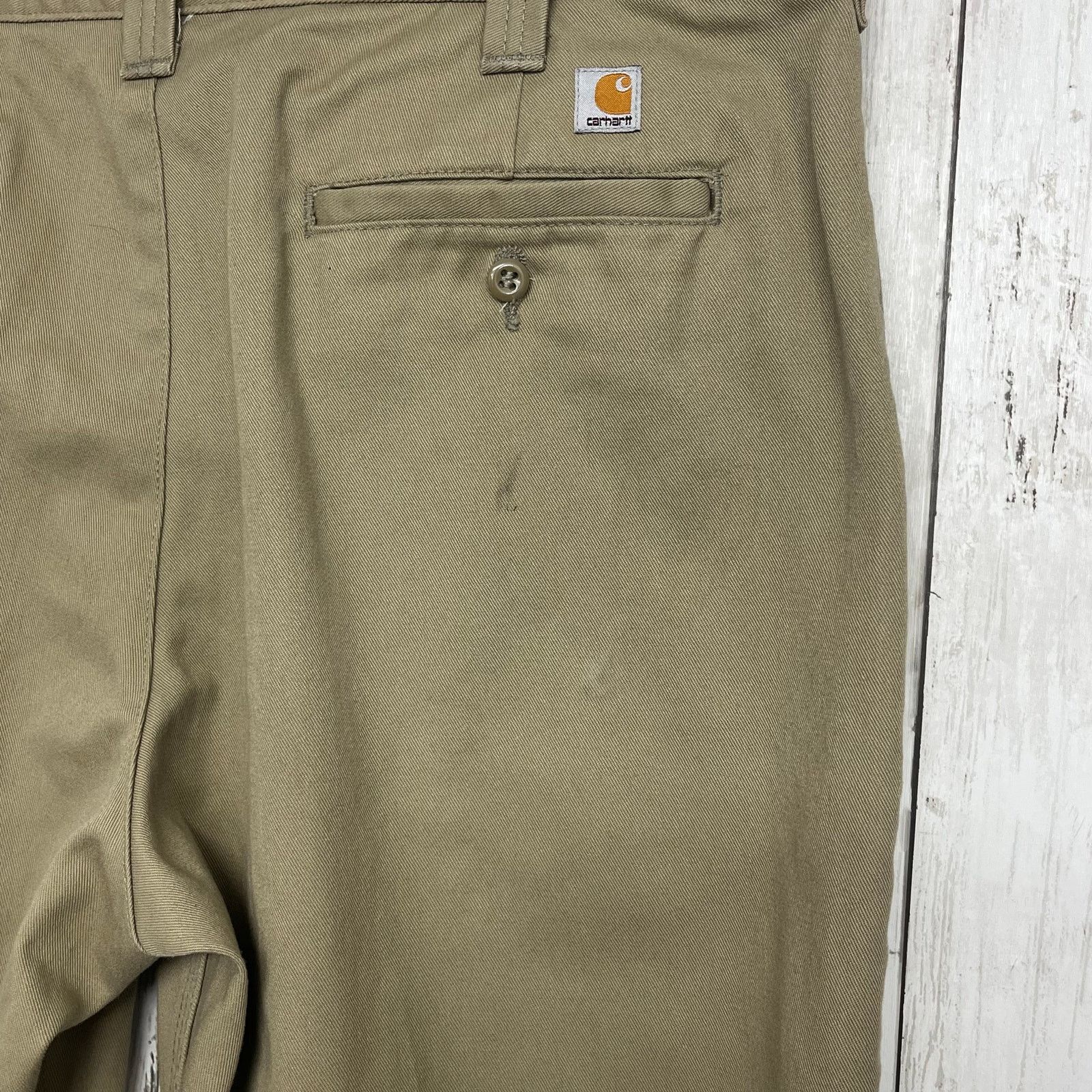 Carhartt Carhartt Blended Twill Tan Khaki Chino Flawed Pants 32 Size US 36 / EU 52 - 7 Thumbnail