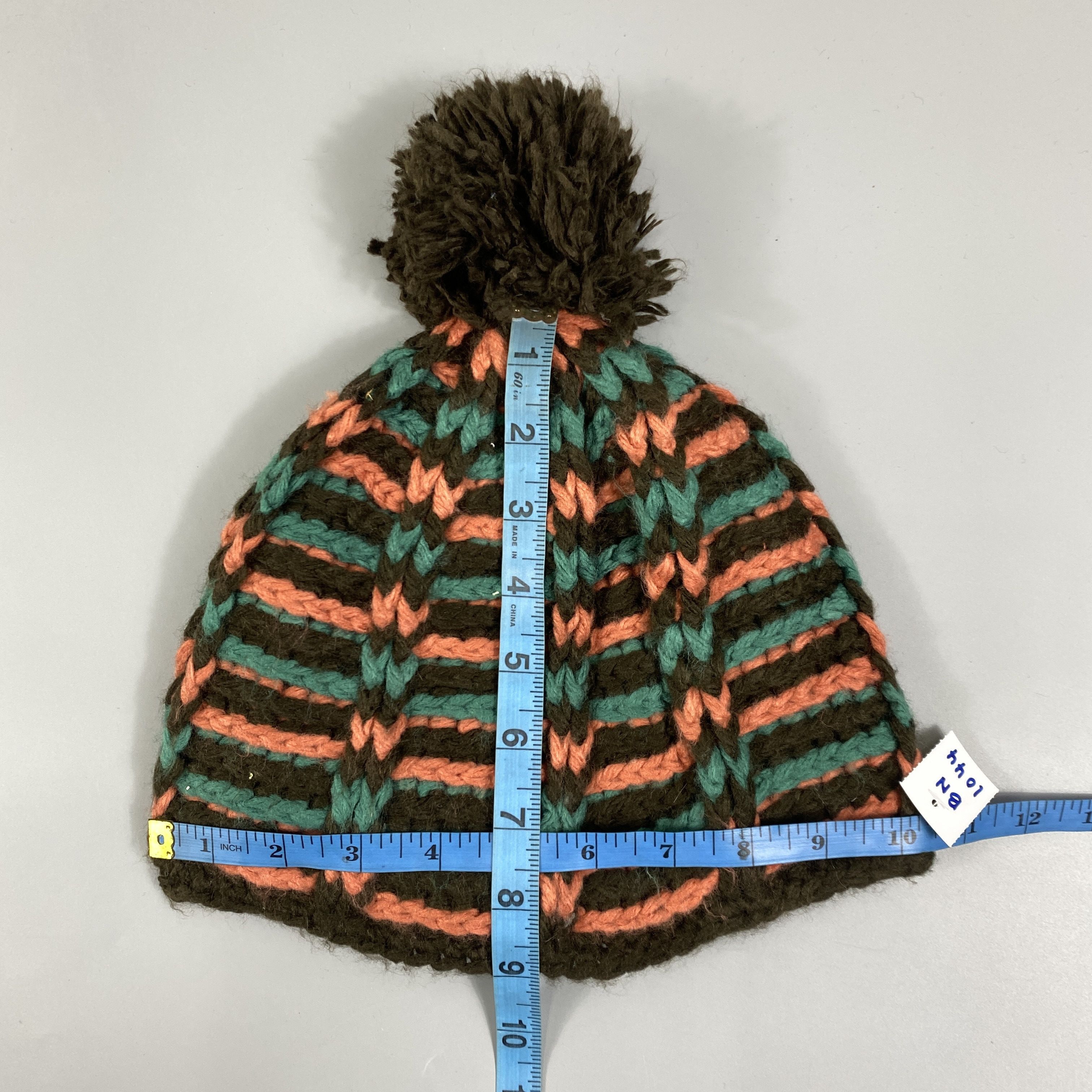Japanese Brand Lip Jewel Knitted Beanie Hats Pom Pom -BN1044 Size ONE SIZE - 5 Thumbnail