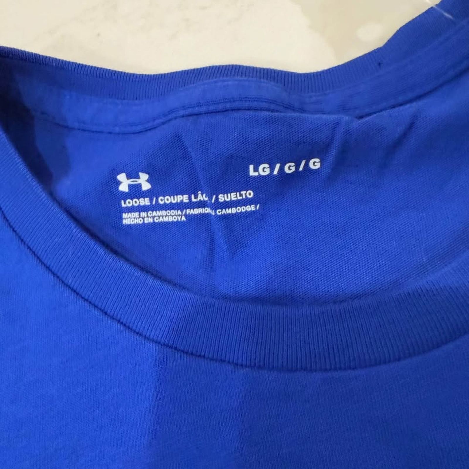 Under Armour Under Armour Short Sleeve TShirt Mens Large Loose Fit Blue Size US L / EU 52-54 / 3 - 3 Thumbnail