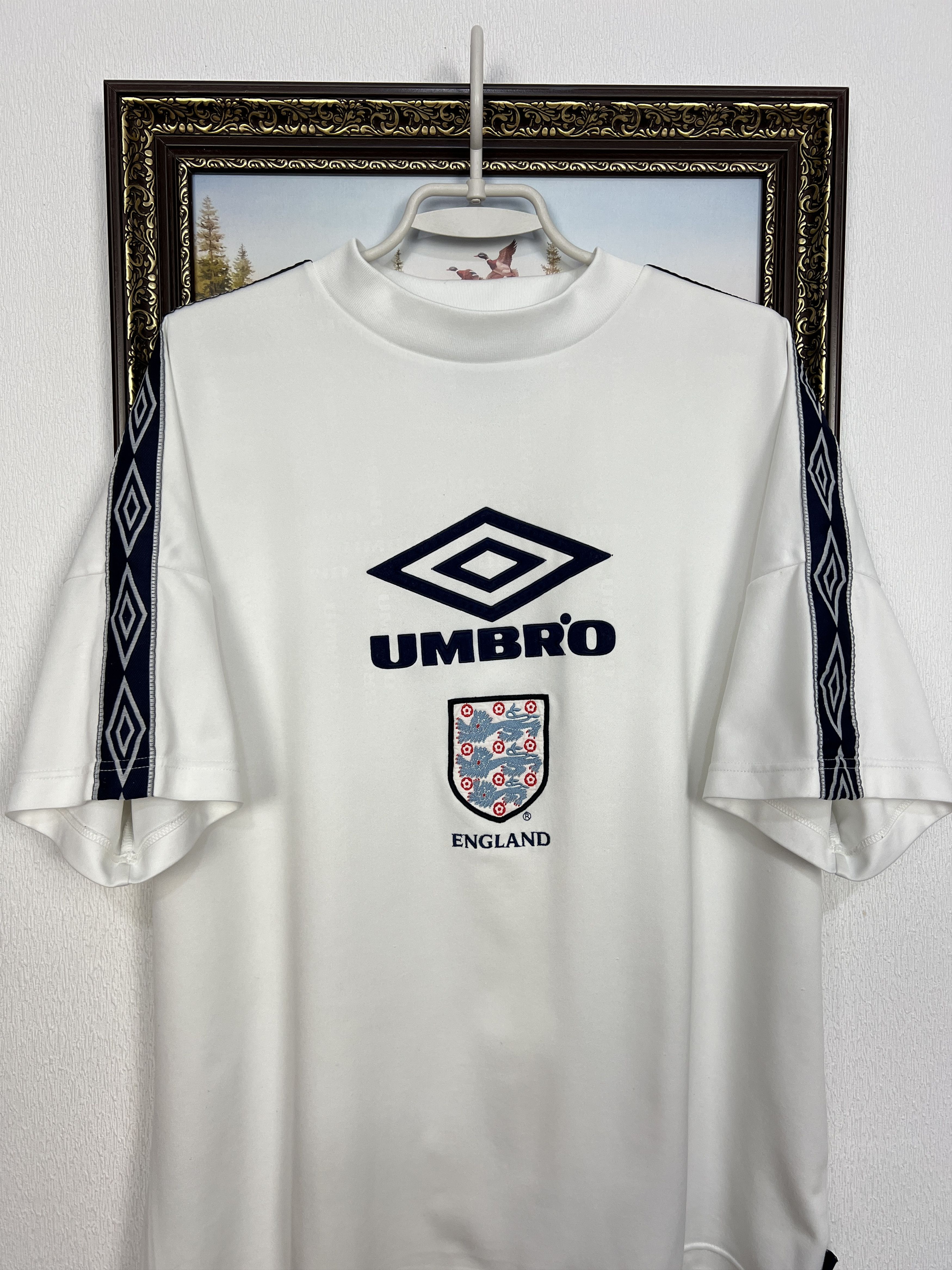 Umbro Vintage 90's England Football Shirt Soccer Train Jersey Rare Size US XXL / EU 58 / 5 - 2 Thumbnail