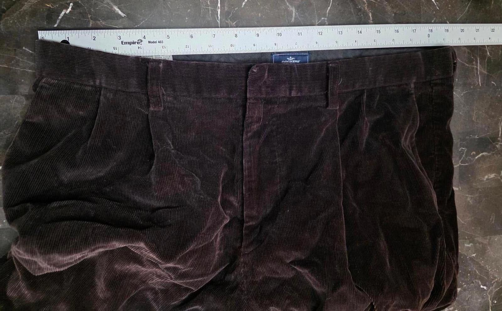 Dockers Dockers Mens Brown Corduroy Pants Pleated Relaxed W38 L32 Size US 38 / EU 54 - 11 Thumbnail