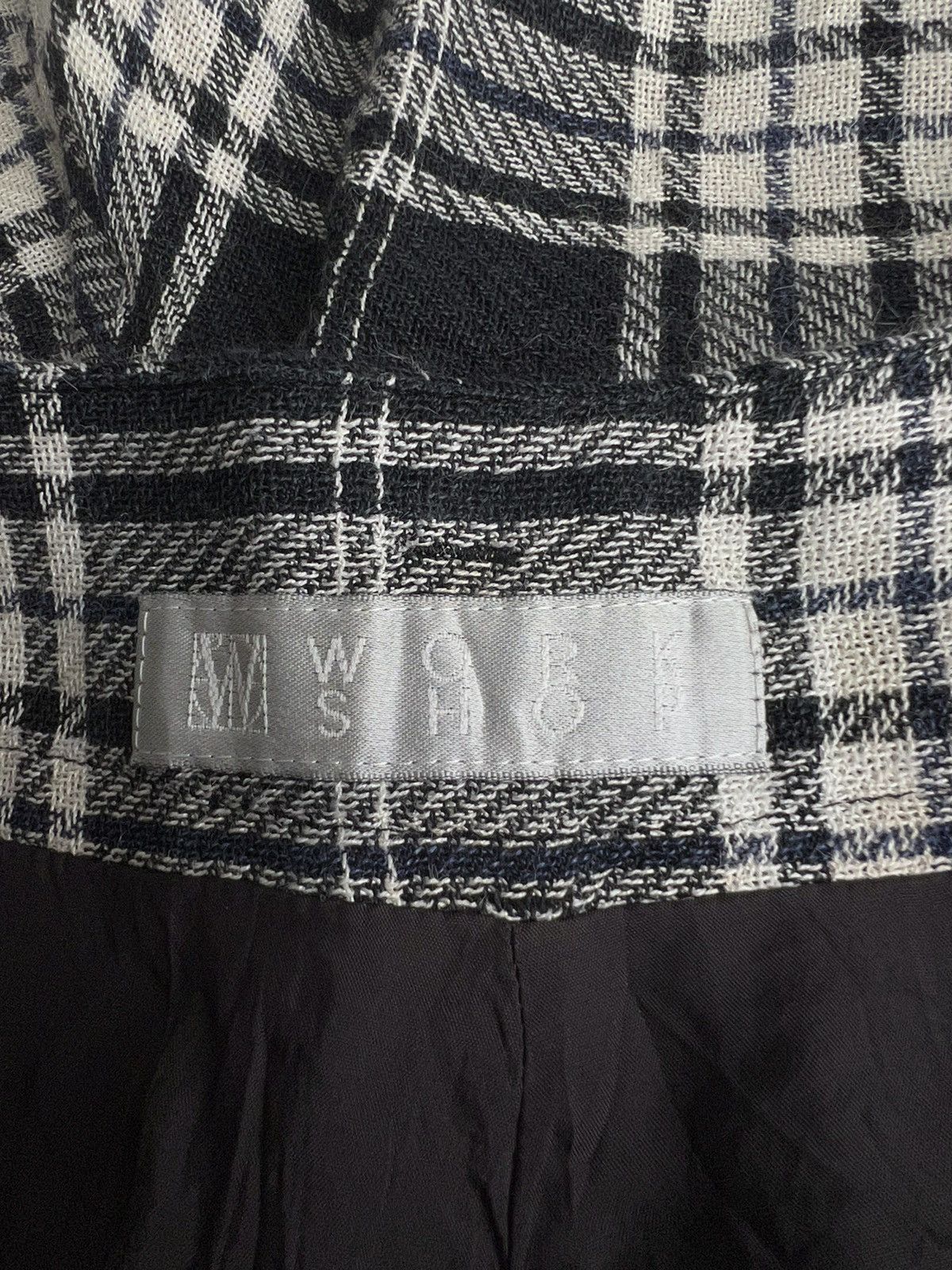 Yohji Yamamoto 1980s Yohji Yamamoto Runway Shadow Plaid Rayon Trouser Pants Size US 30 / EU 46 - 9 Thumbnail