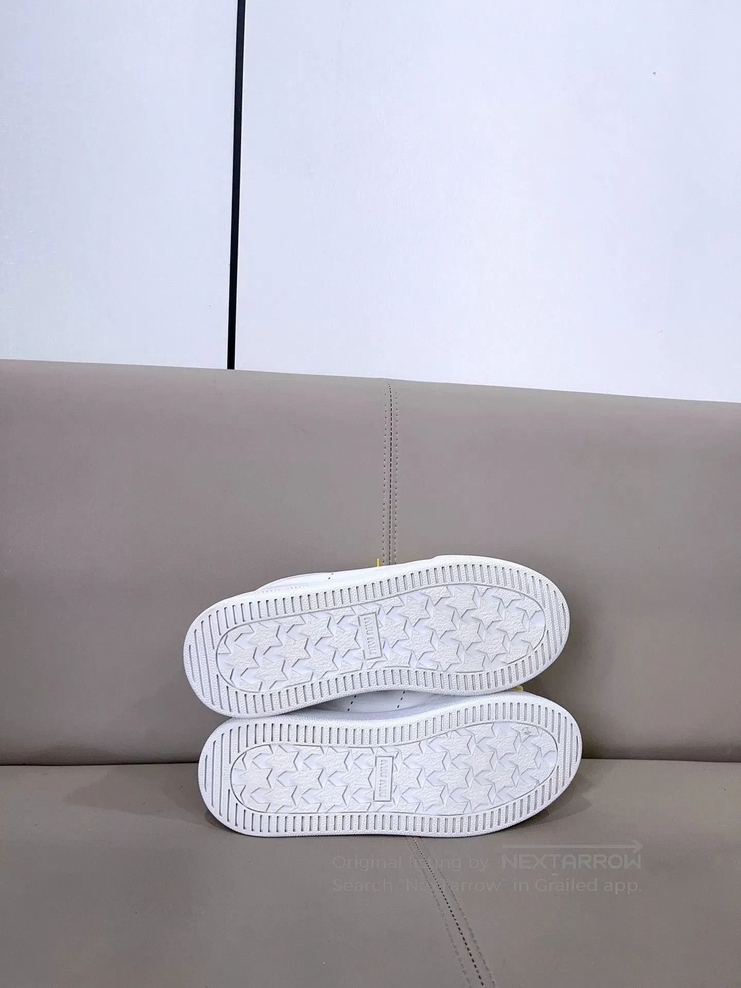 Miu Miu Miu Miu White Brown Sneakers. Size US 9.5 / IT 39.5 - 5 Thumbnail
