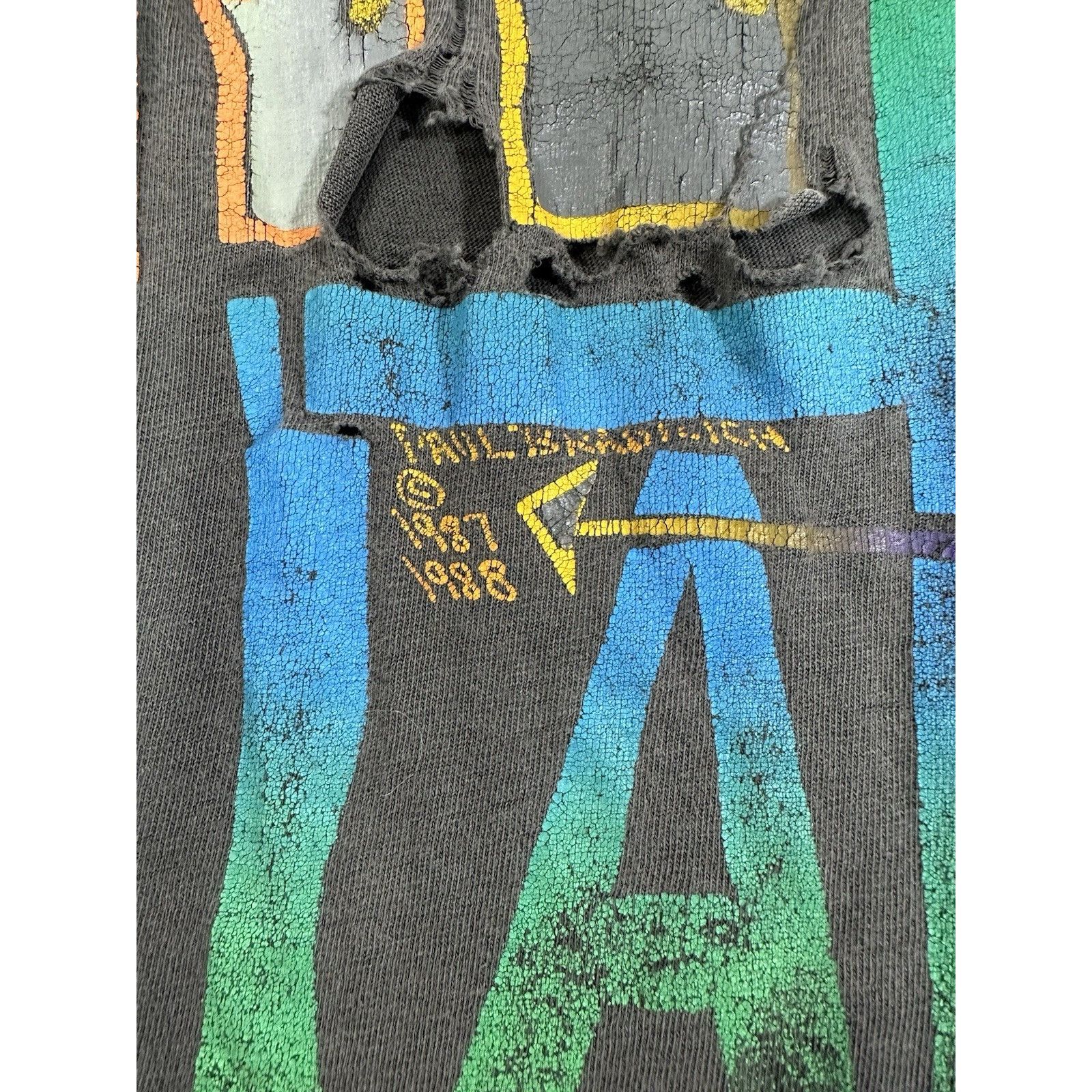 Vintage Vintage New York City Art T-Shirt Single Stitch Made In USA Size US XL / EU 56 / 4 - 4 Thumbnail