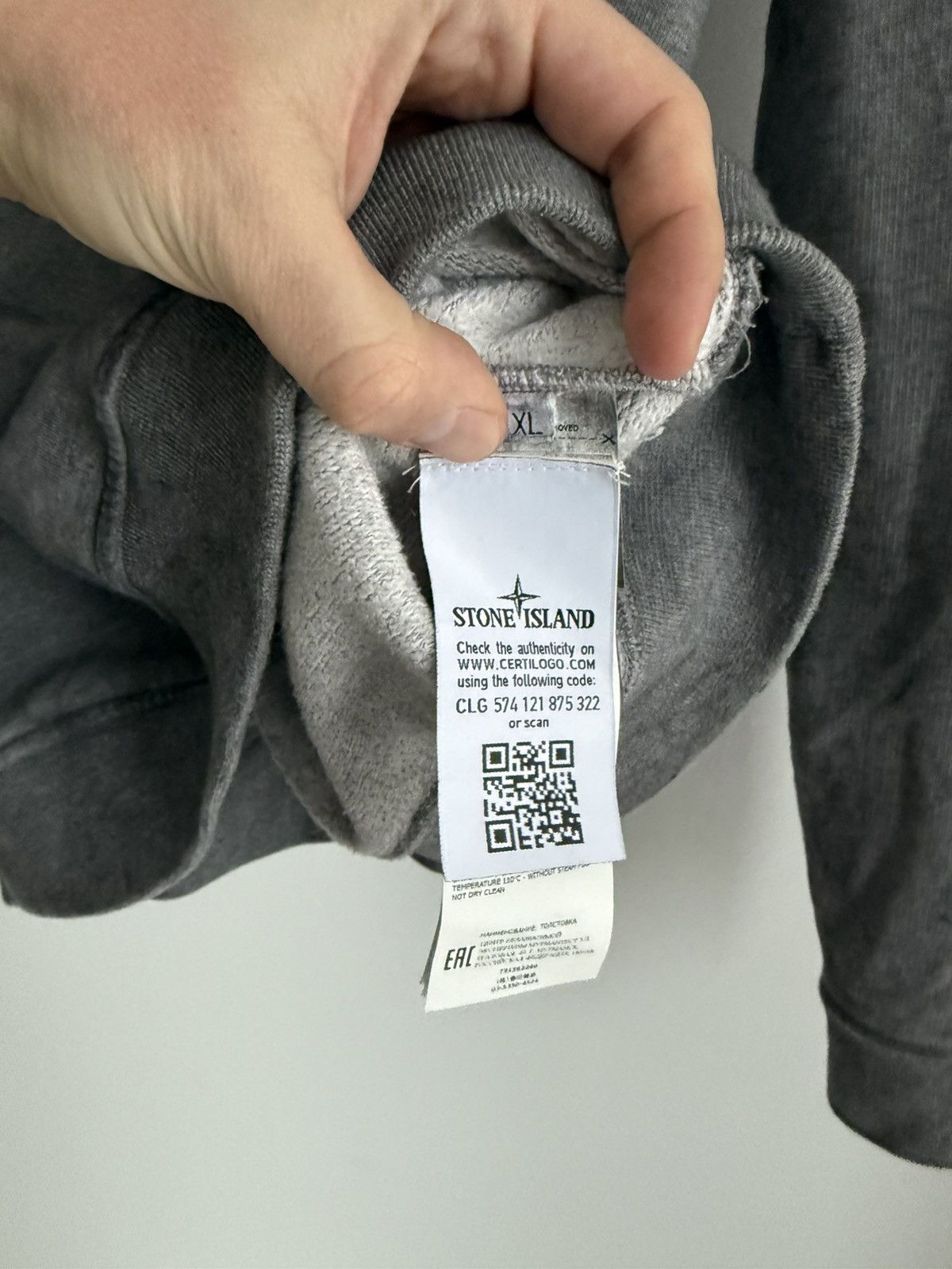 Stone Island Stone Island Dust Colour Treatment AW/2020 Crew Sweatshirt Size US XL / EU 56 / 4 - 9 Thumbnail