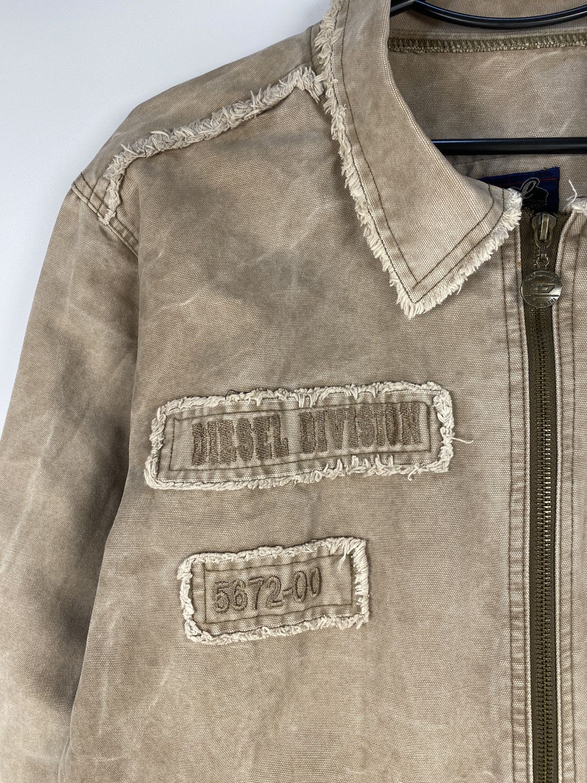 Diesel Diesel Distressed Big Logo Patchwork Crash Denim Jacket Size US M / EU 48-50 / 2 - 3 Thumbnail