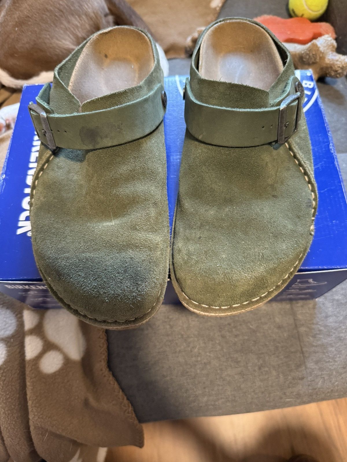 Birkenstock Birkenstock lutry green suede Size US 10 / EU 43 - 4 Thumbnail