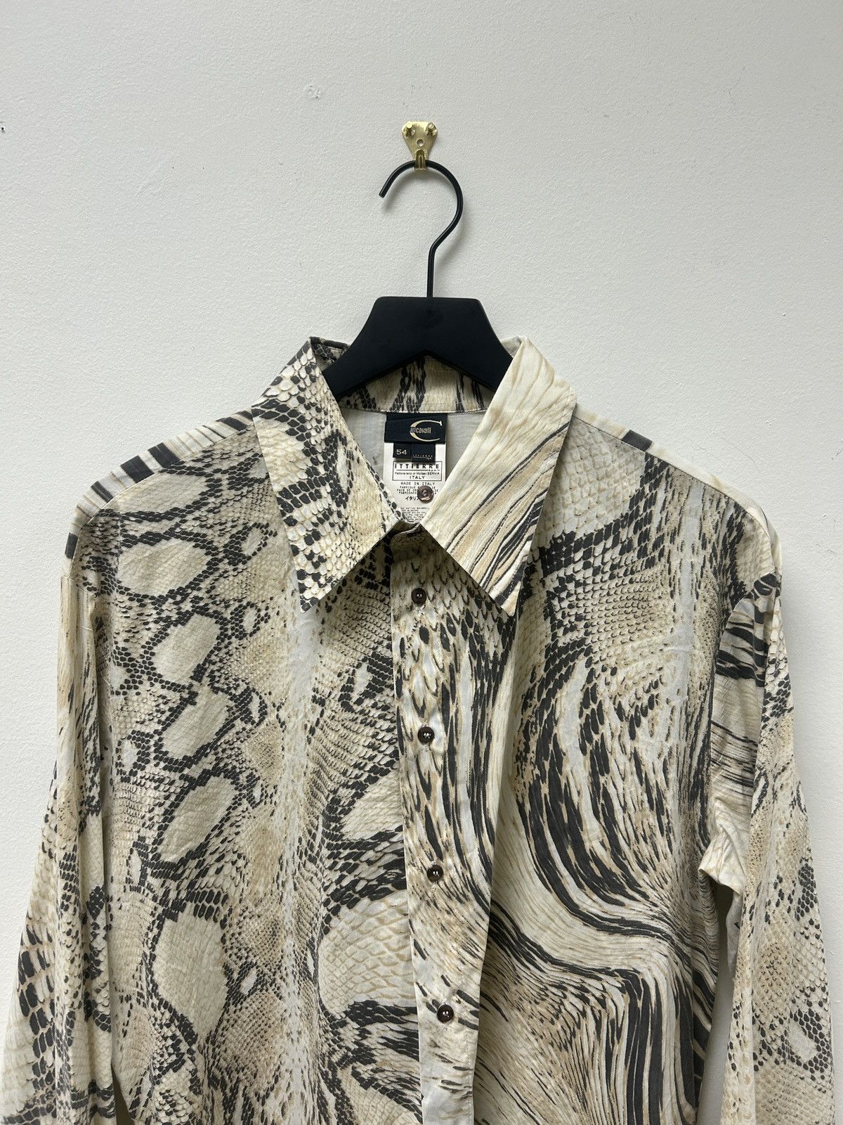 Just Cavalli 00’s Just Cavalli Snakeskin Printed Button up Size US M / EU 48-50 / 2 - 2 Thumbnail